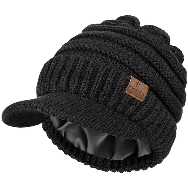 CHARM Mens Brimmed Knit Beanie - Womens Summer Slouchy Beanie